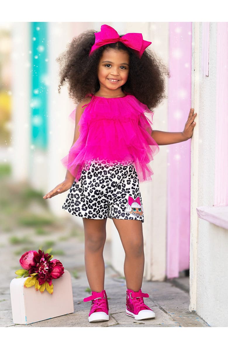 Mia Belle Girls Girls L.O.L. SURPRISE! Diva Shorts Set, Alternate, color, Pink