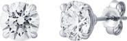 LuvMyJewelry Nisara 3 Ct TW Lab Grown Round Diamond Studs 14K Gold Earrings