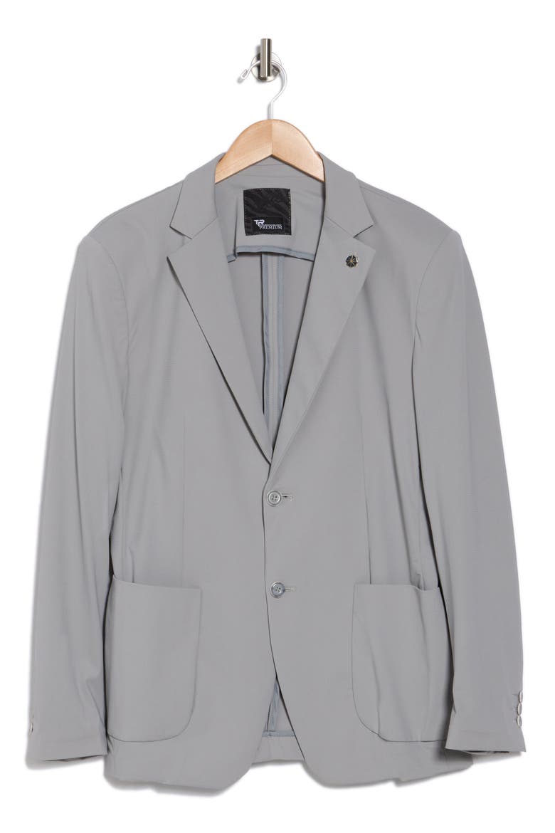Slim Fit Pocket Blazer, Alternate, color, GREY