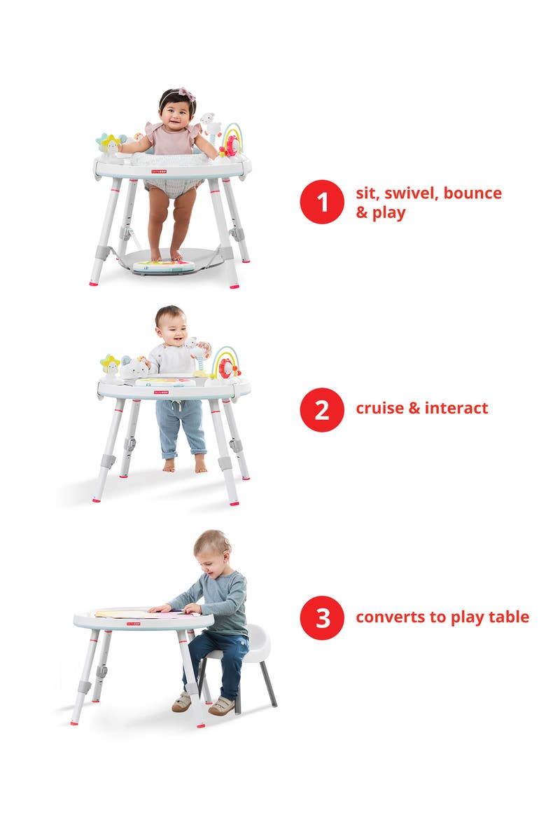 Silver Lining Cloud Baby's View Three-Stage Activity Center, Alternate, color, MULTI