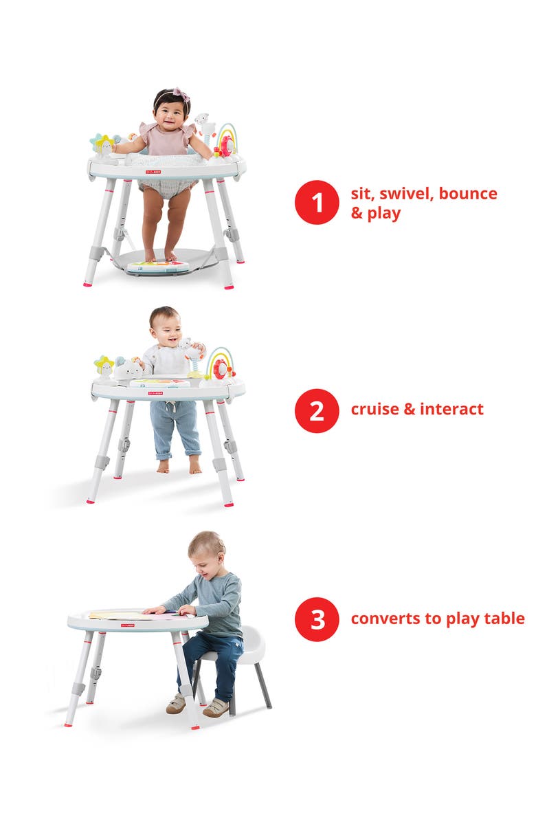 Skip Hop Silver Lining Cloud Baby's View Three-Stage Activity Center, Alternate, color, Multi