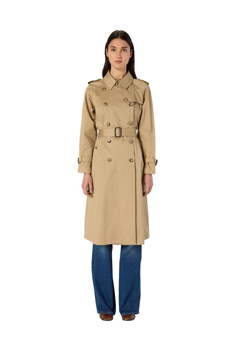 Serge Belted Trench Coat, Main, color, Beige