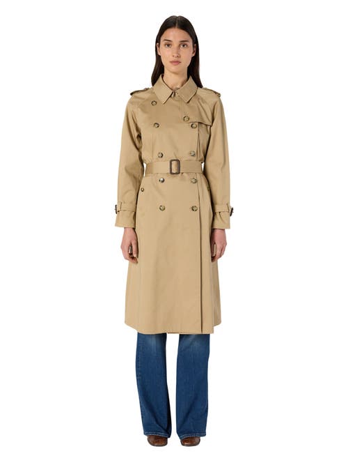 GERARD DAREL Serge Belted Trench Coat in Beige at Nordstrom, Size X-Large/xx-Large