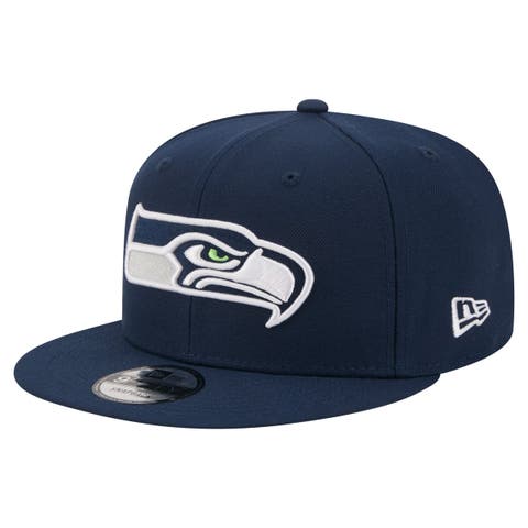 Men's New Era  Navy Seattle Seahawks 9FIFTY Snapback Hat