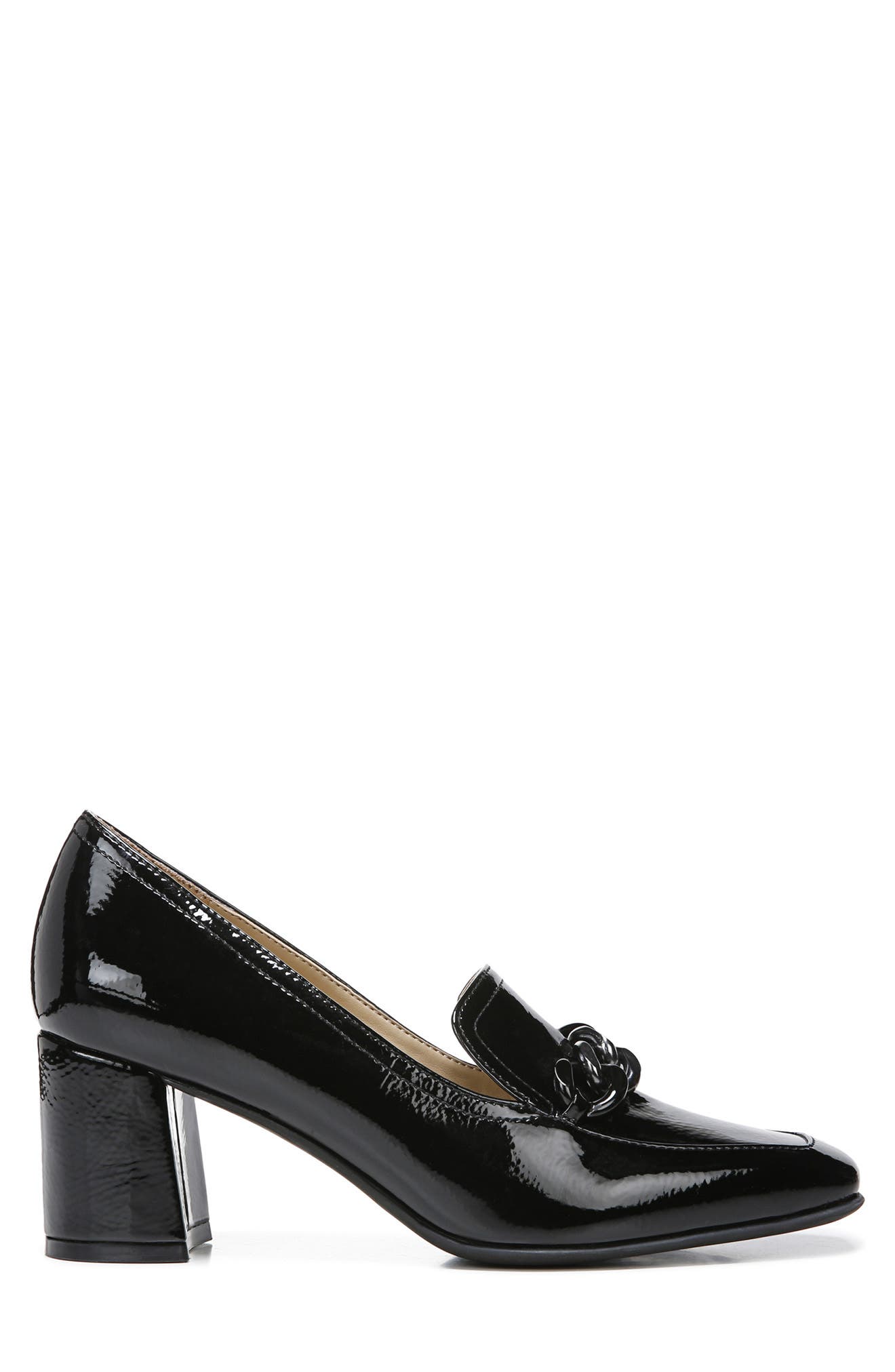 Naturalizer Wynrie Block Heel Chain Loafer, Alternate, color, 