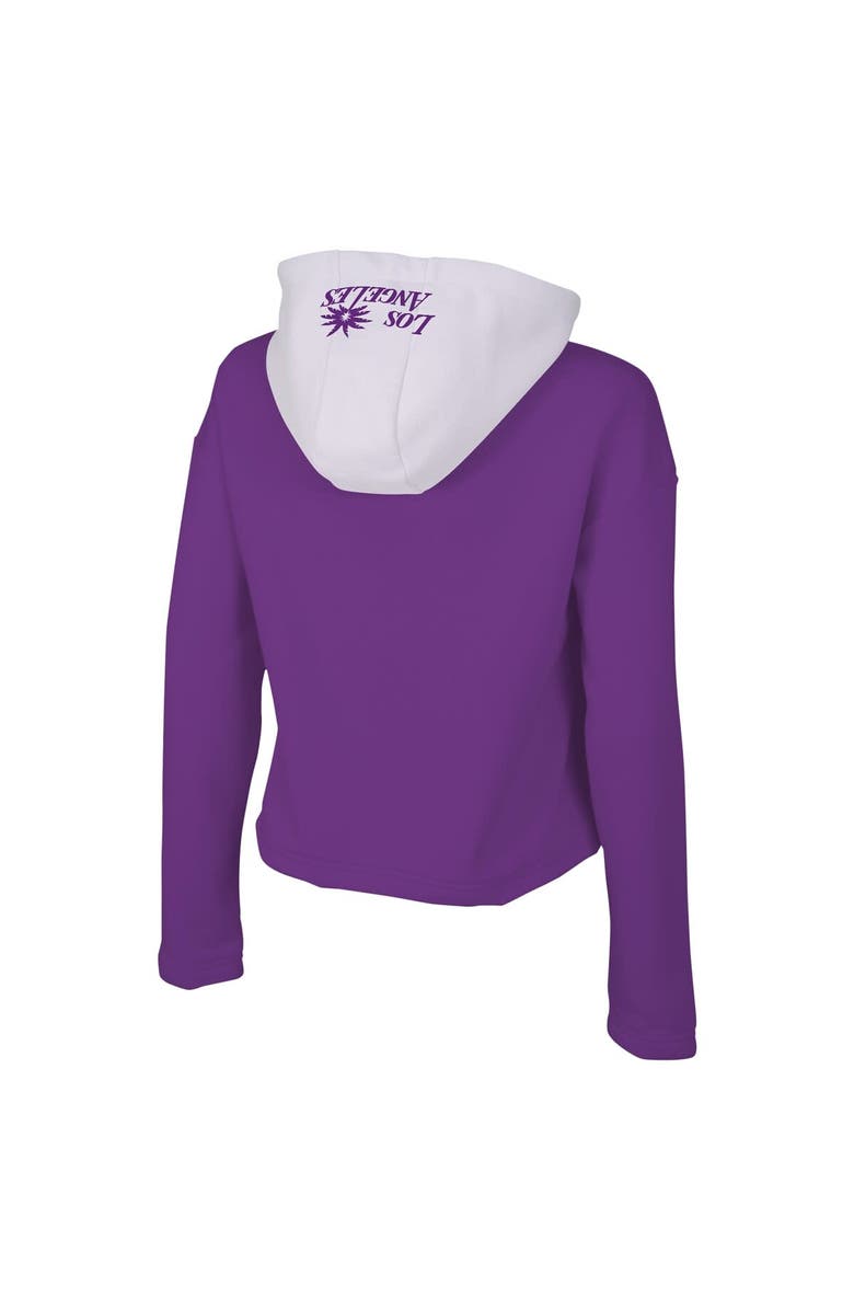 Stadium Essentials Women's Stadium Essentials Purple Los Angeles Sparks Game Plan Quarter-Zip Hoodie, Alternate, color, Purple