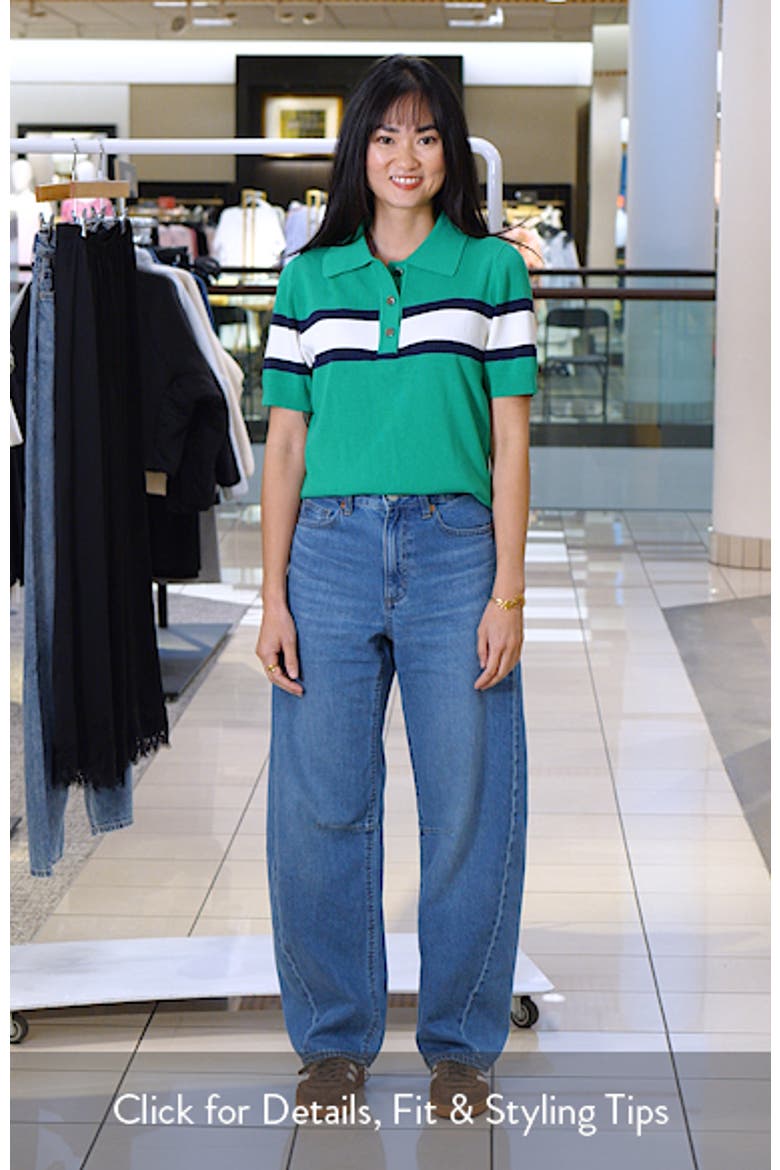 Compact Stripe Polo Sweater video