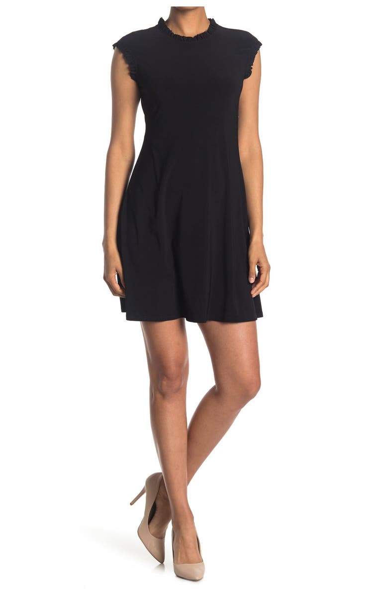 TASH AND SOPHIE Ruffled Cap Sleeve Jersey Shift Dress, Alternate, color,