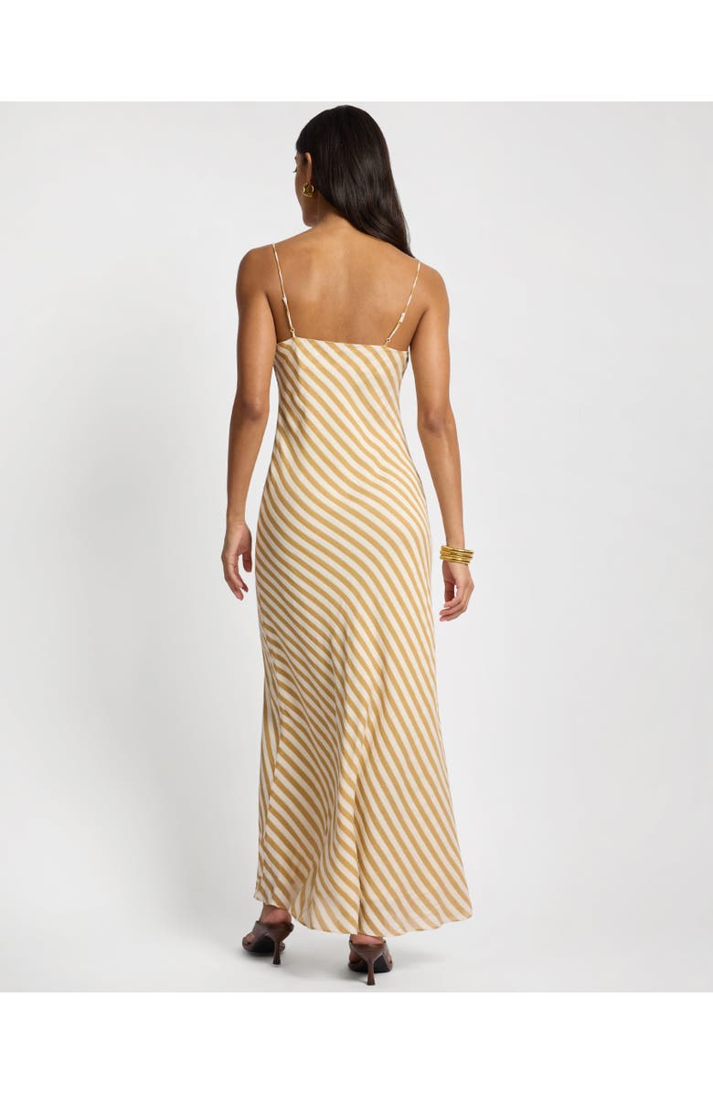 Onia Slip Dress, Alternate, color, Ochre/Off White