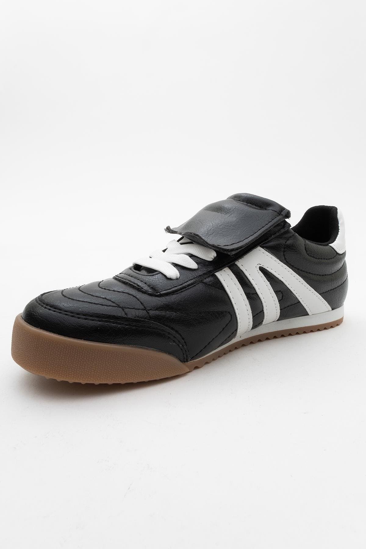 Bria Sneakers, Alternate, color, Black Faux Leather