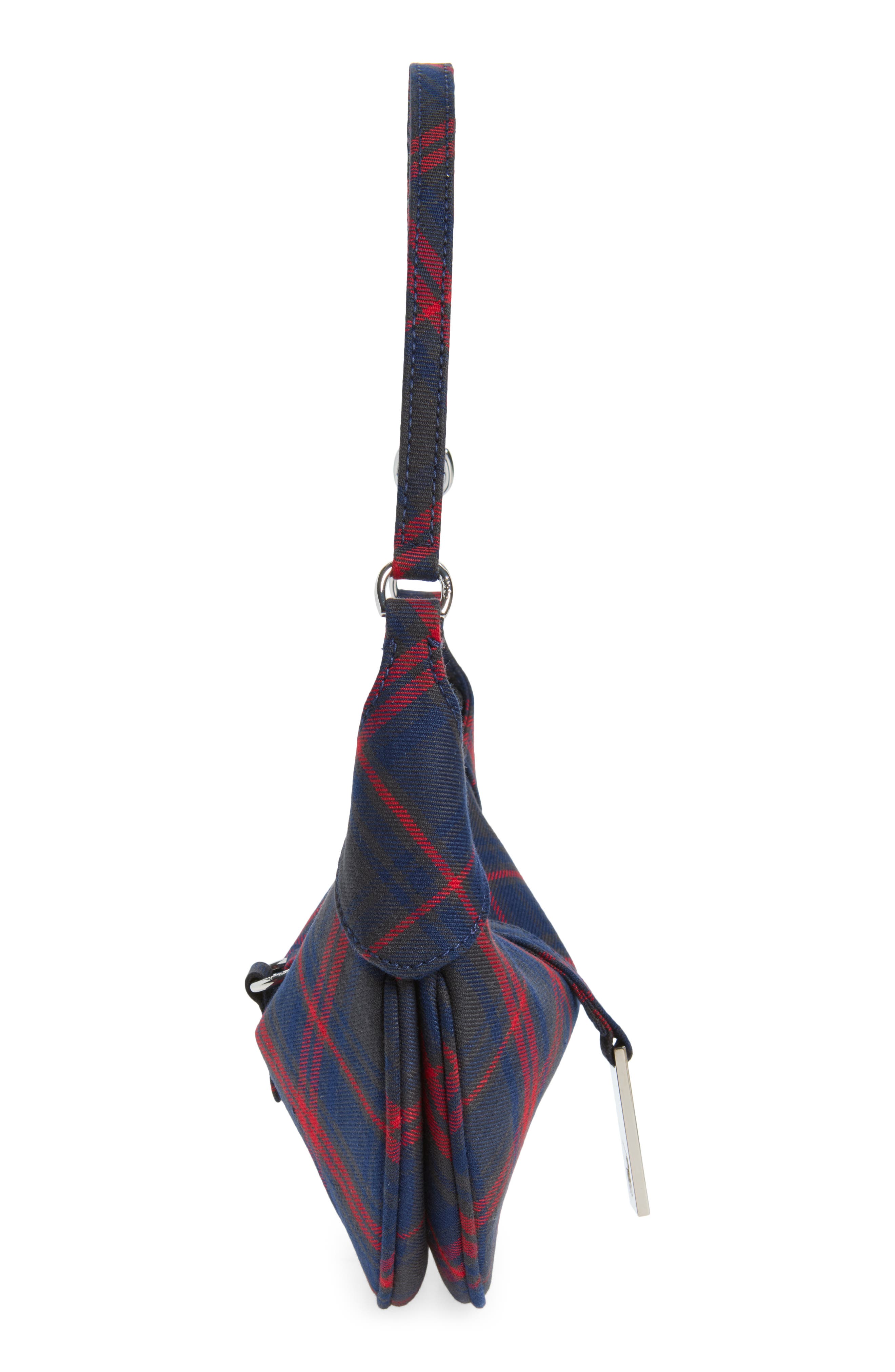 Mini Polo ID Plaid Twill Shoulder Bag, Alternate, color, MULT PLAID