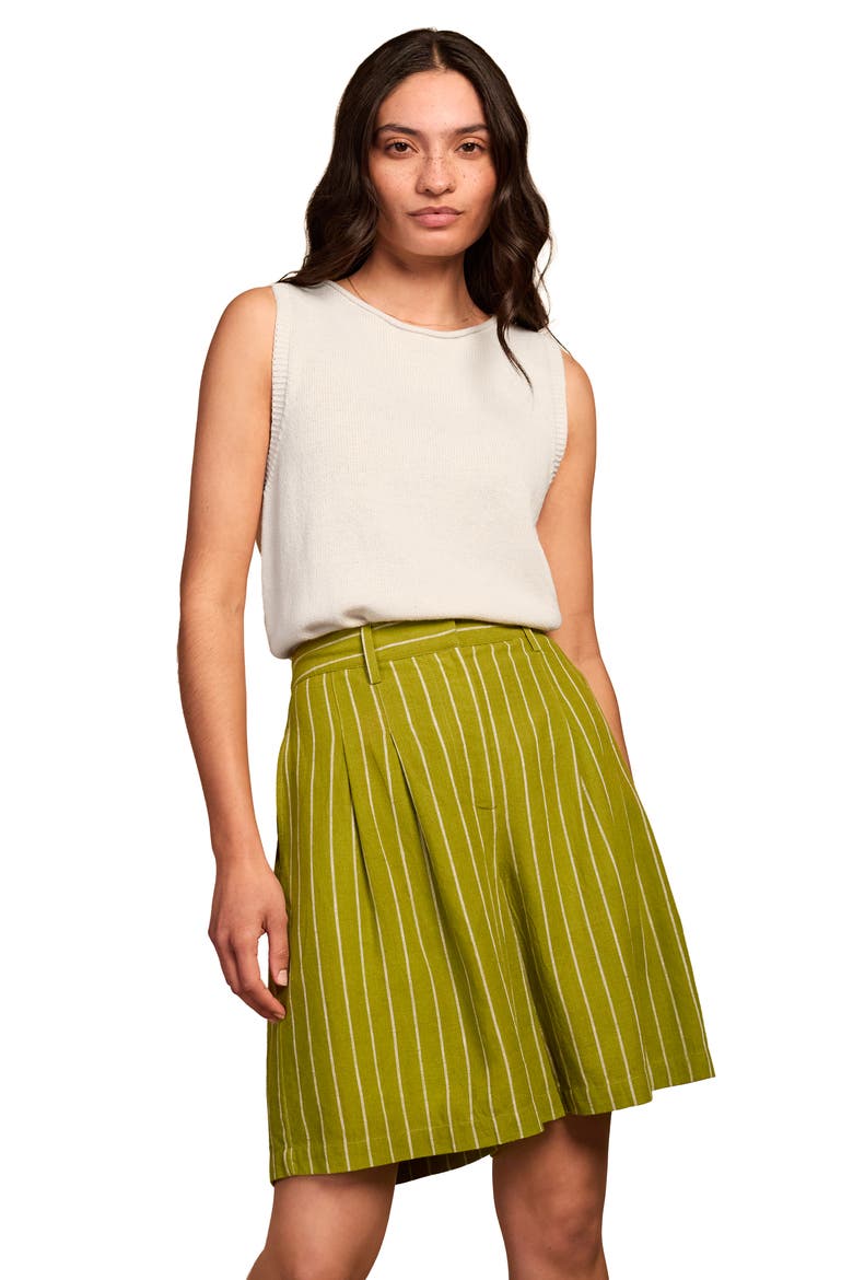 Sleeveless Knitted Vest Top, Main, color, Ecru