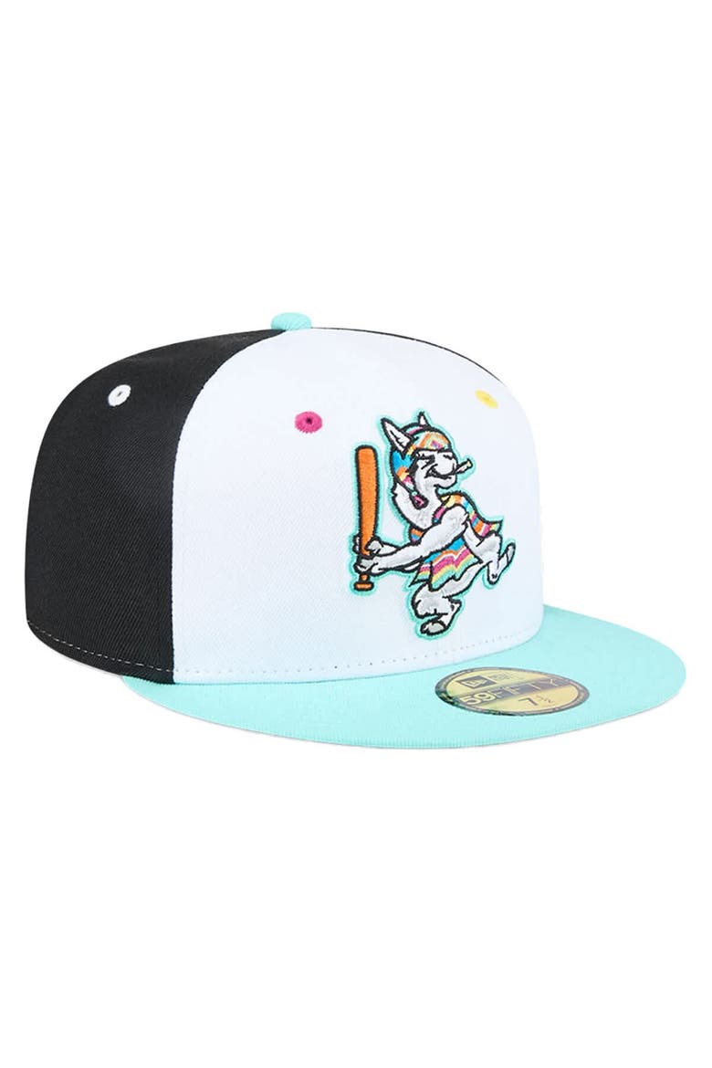 Men's New Era White Hickory Crawdads Copa de la Diversión 59FIFTY Fitted Hat, Alternate, color, White