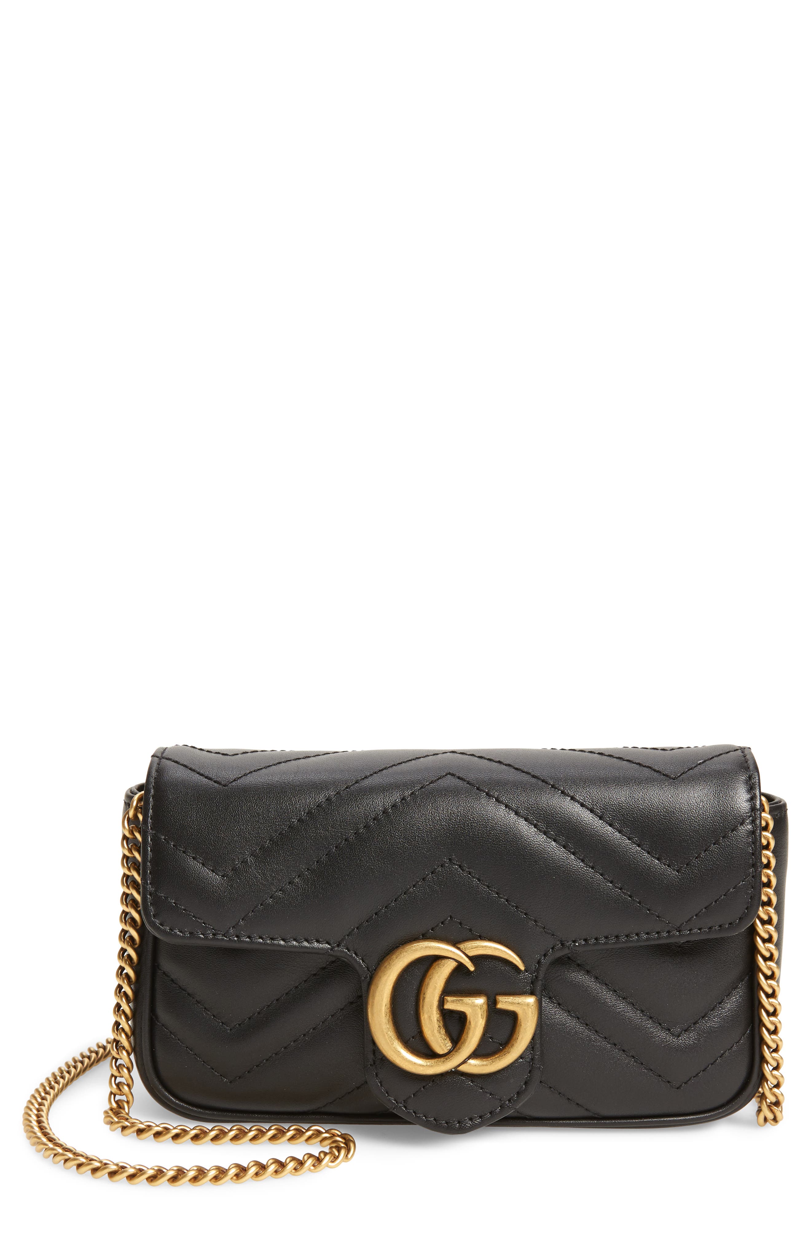 Gucci GG Matelassé Leather Shoulder Bag, Main, color, 