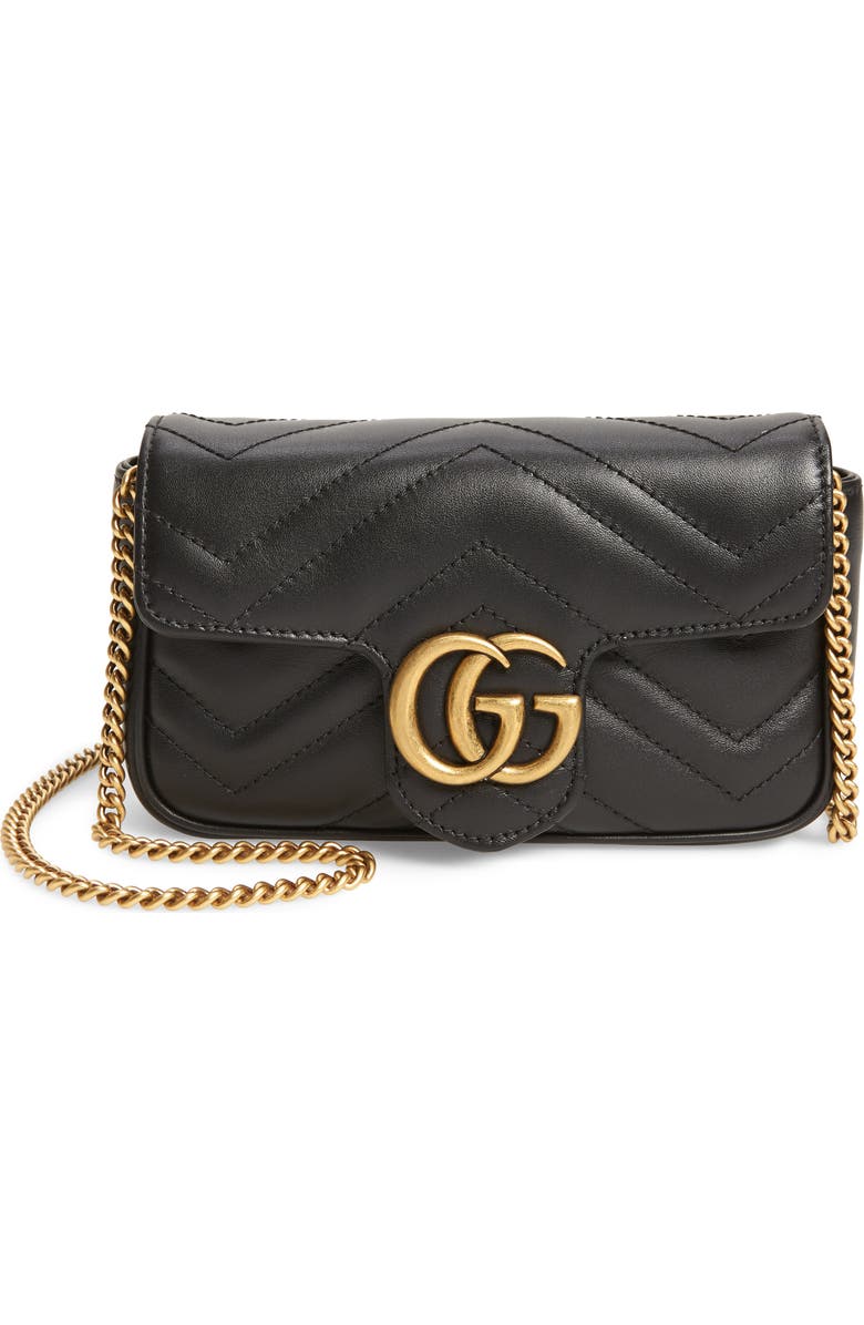 Gucci GG Matelassé Leather Shoulder Bag, Main, color,