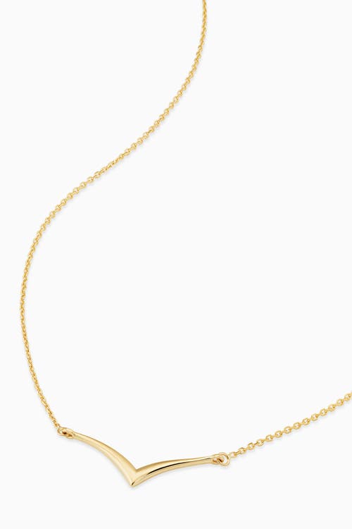 Oradina 14k Yellow Gold Fly High Pendant Necklace In Gold
