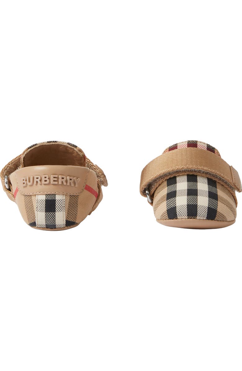 Burberry Josie Check Crib Shoe, Alternate, color,