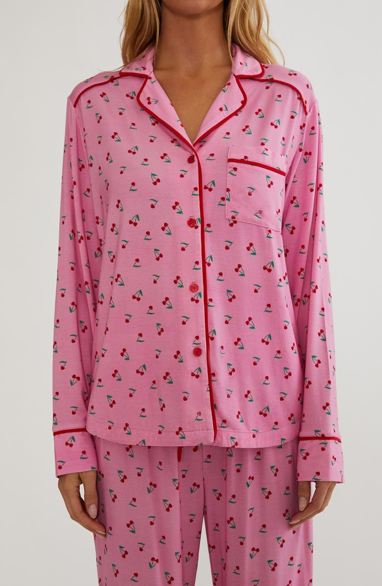 Beach Riot Livvy & Connie Pajamas, Alternate, color, Mon Cheri