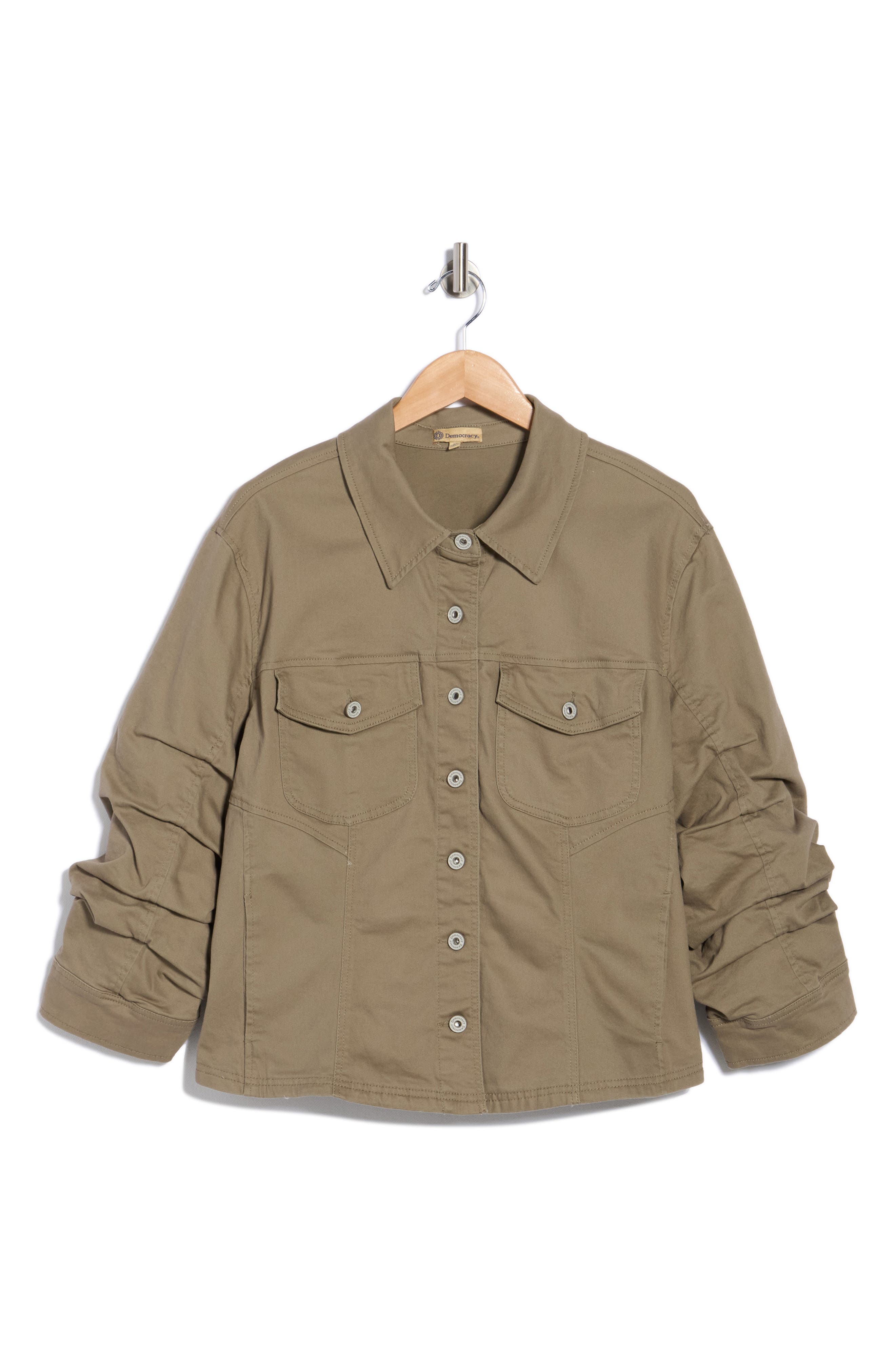 Democracy Ruched Sleeve Jacket
