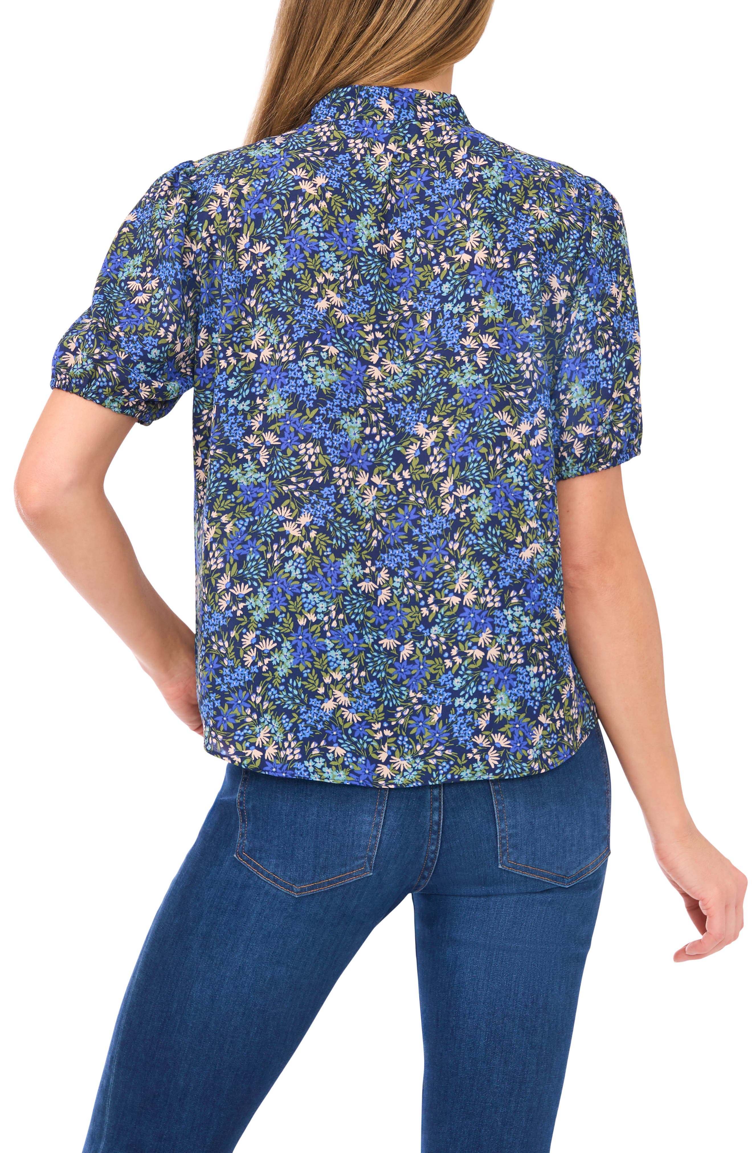 Floral Shirred Georgette Top - image 2
