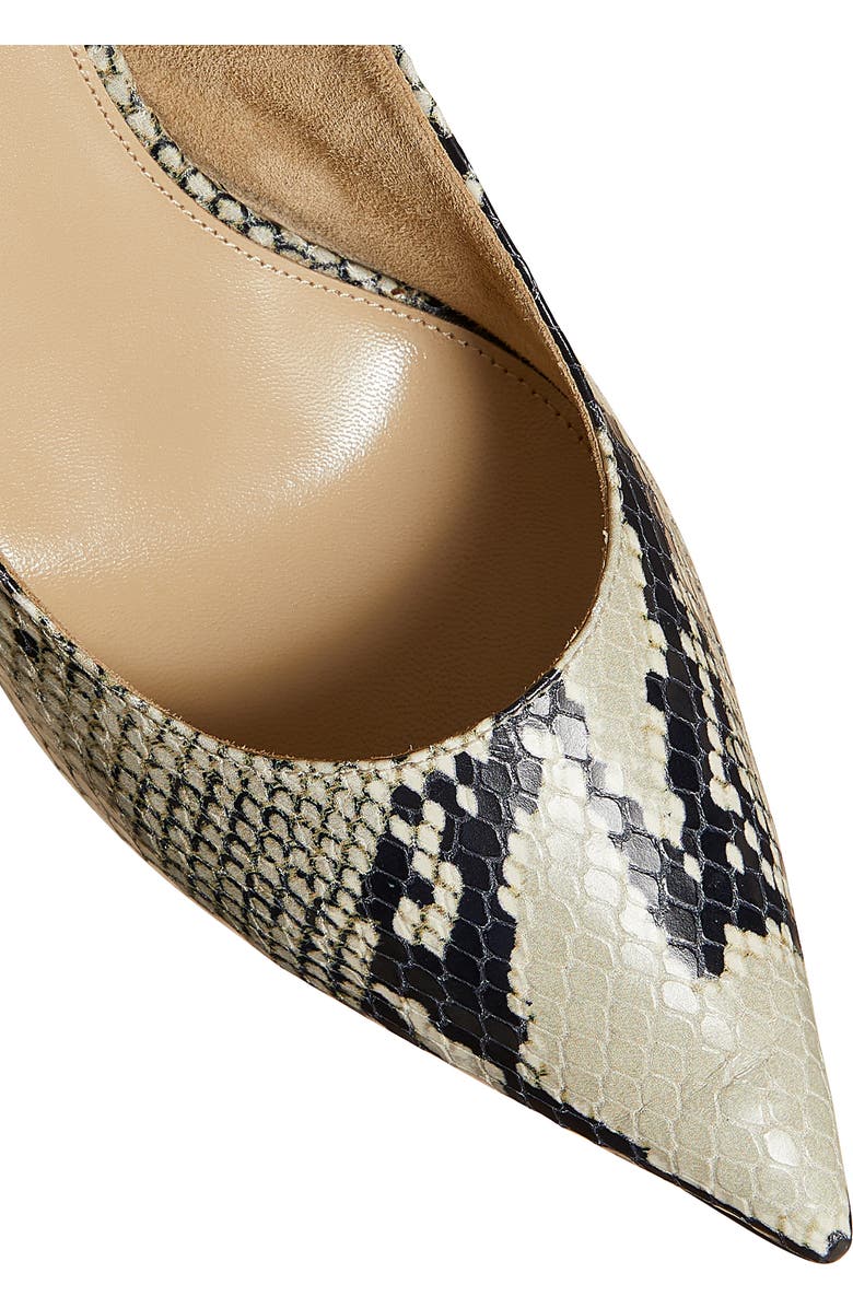 Khaite River Snakeskin Embossed Pointed Toe Slingback Pump, Alternate, color,