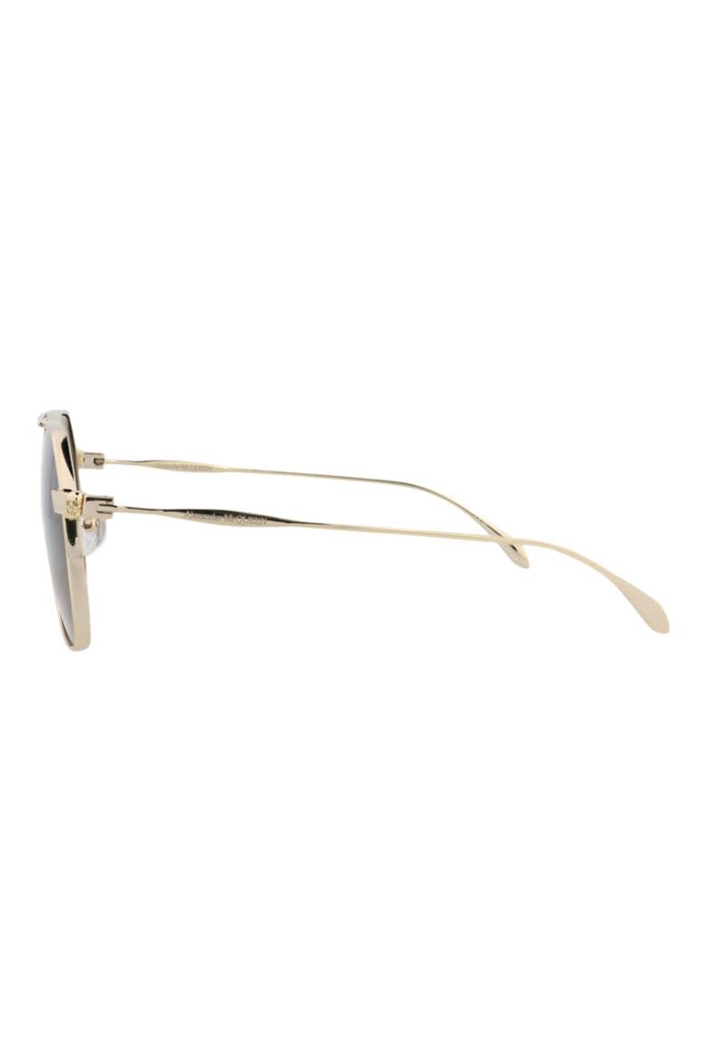 59mm Aviator Sunglasses, Alternate, color, GOLD GOLD BROWN