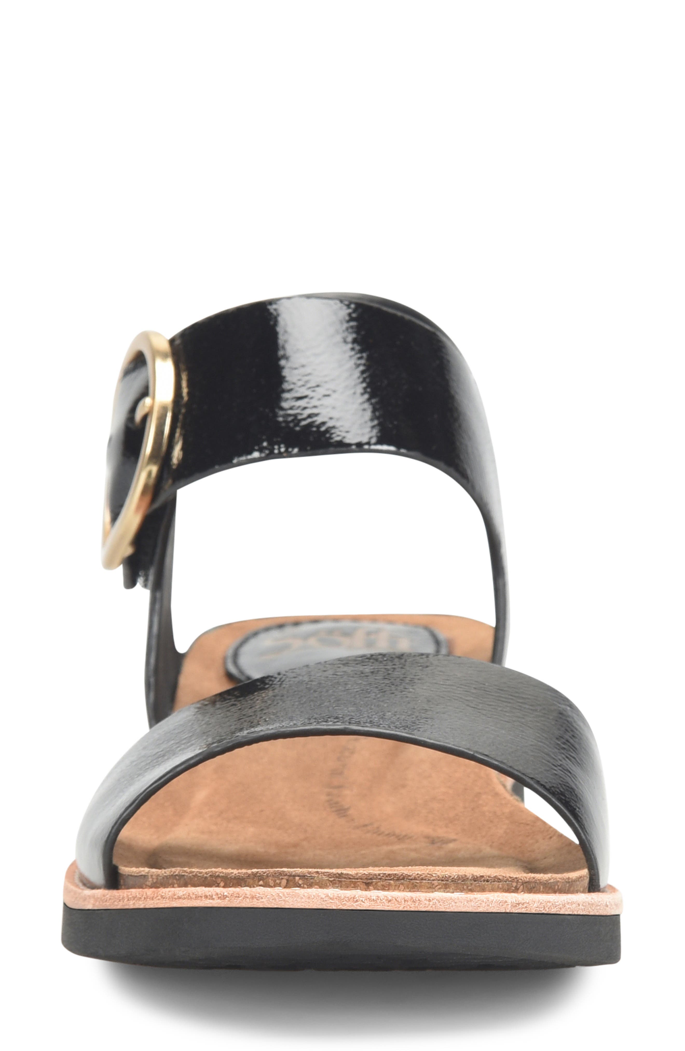 Söfft Bali Sandal, Alternate, color, Black Patent