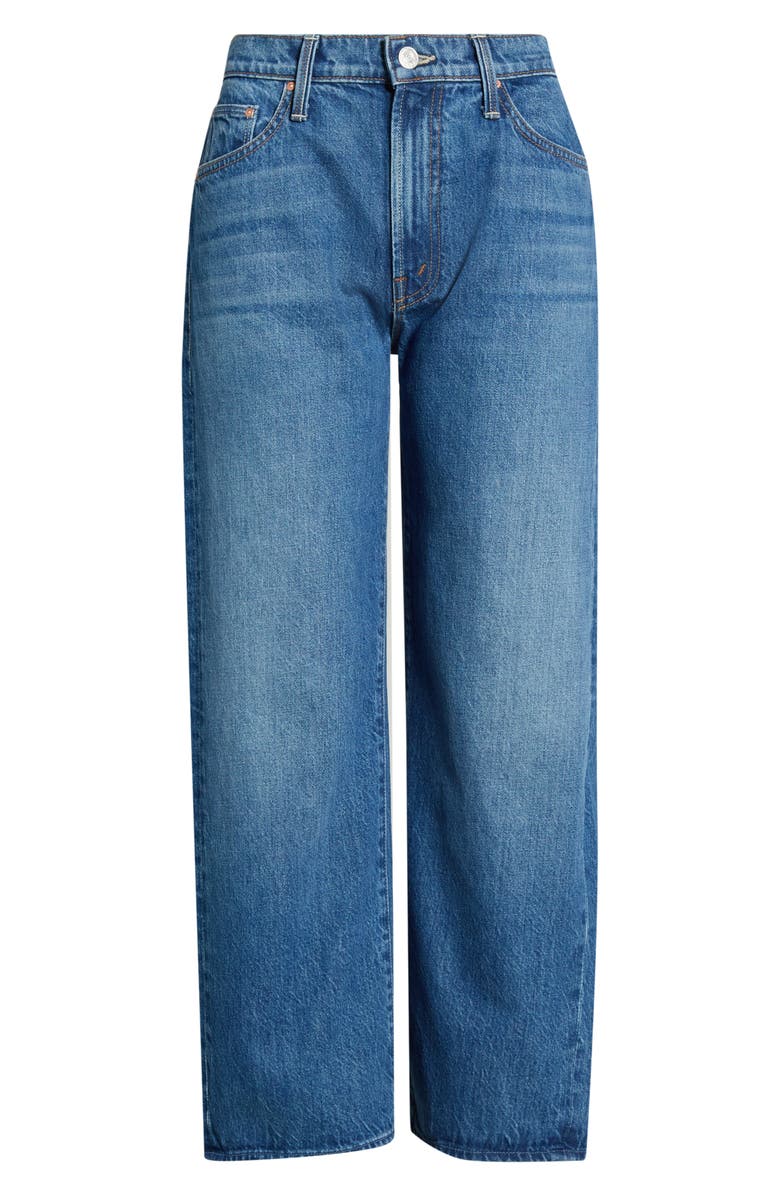 MOTHER Lil' Dodger Flood Jeans, Alternate, color, Green Thumb