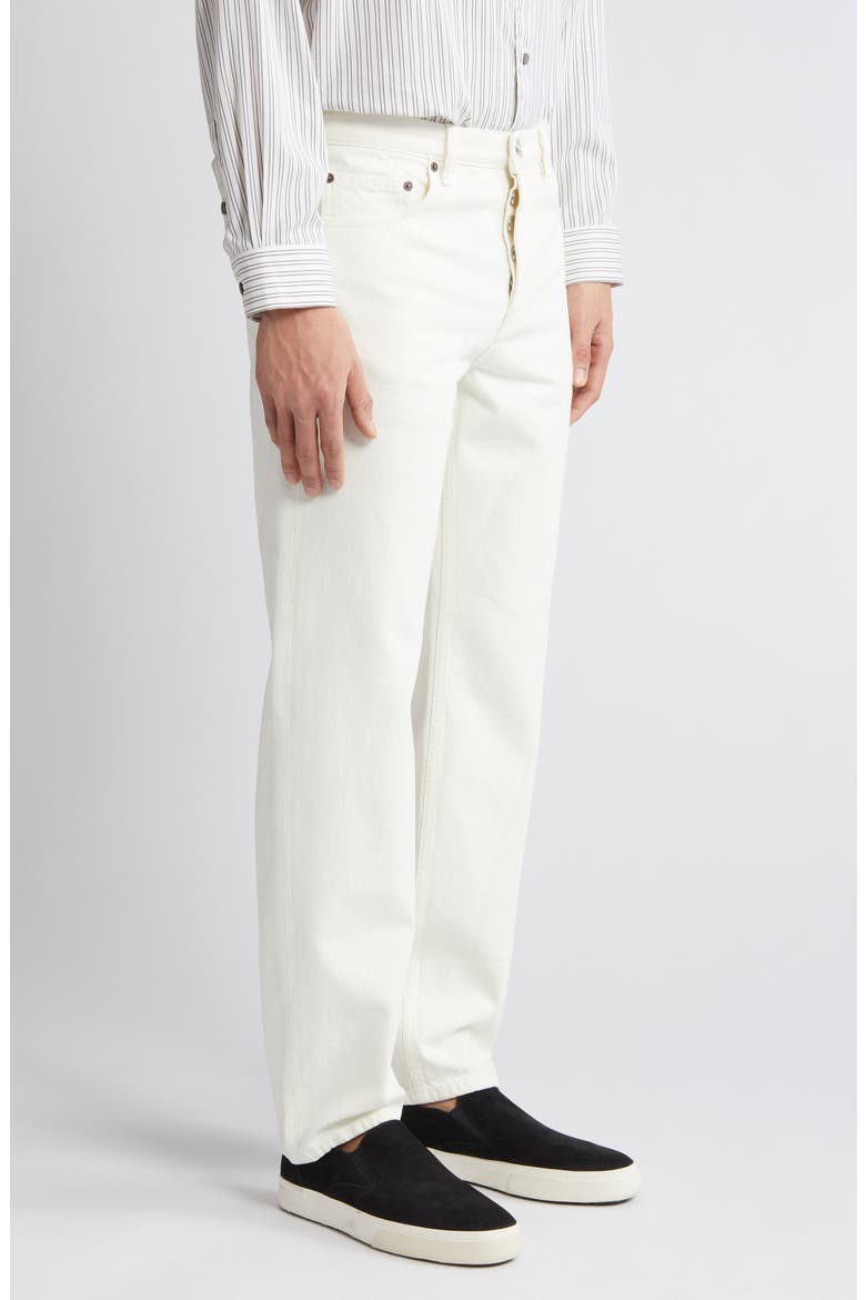 The Straight Leg Jeans, Alternate, color, OFF WHITE