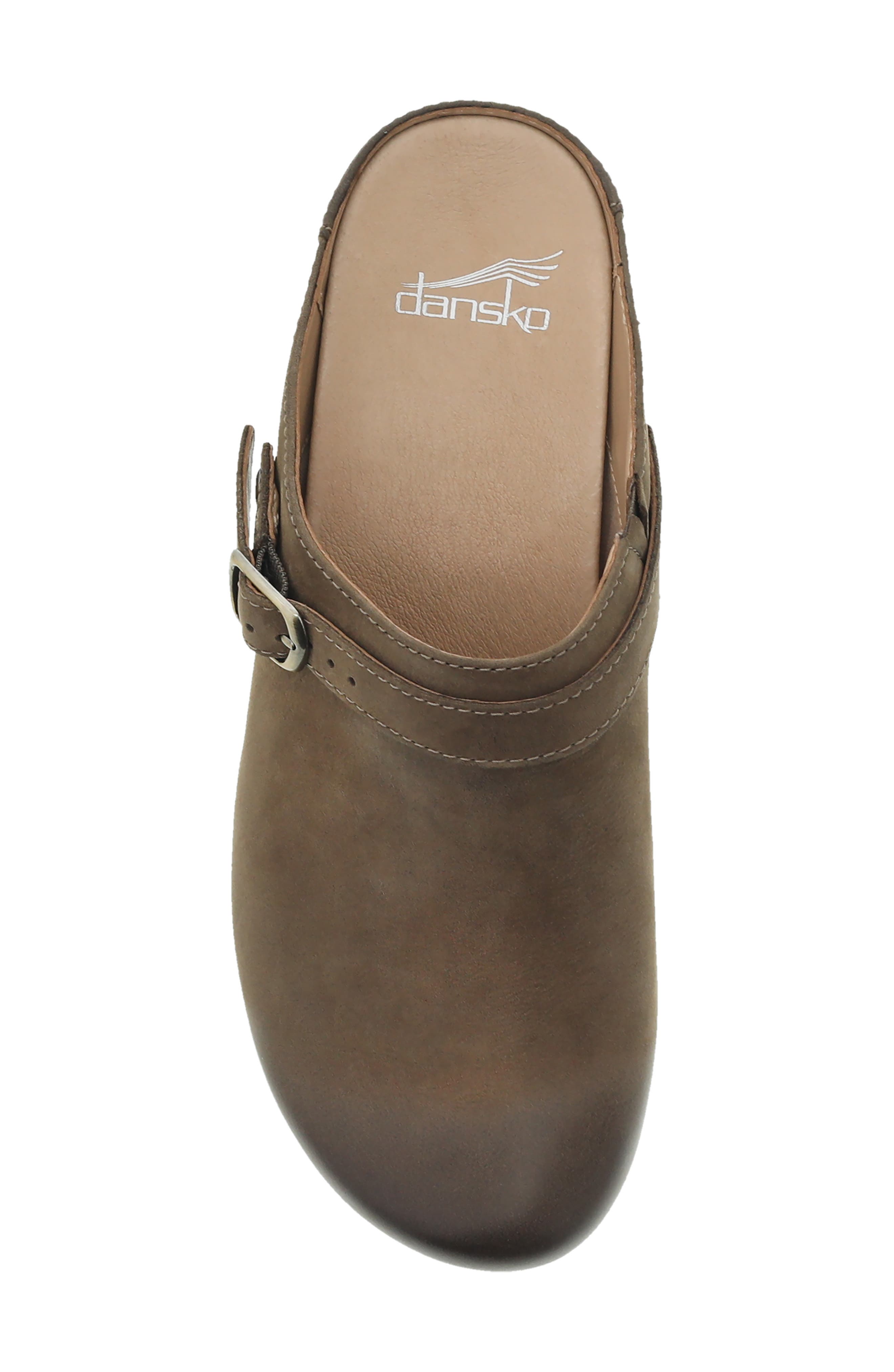 Berry Clog, Alternate, color, MUSHROOM NUBUCK LEATHER