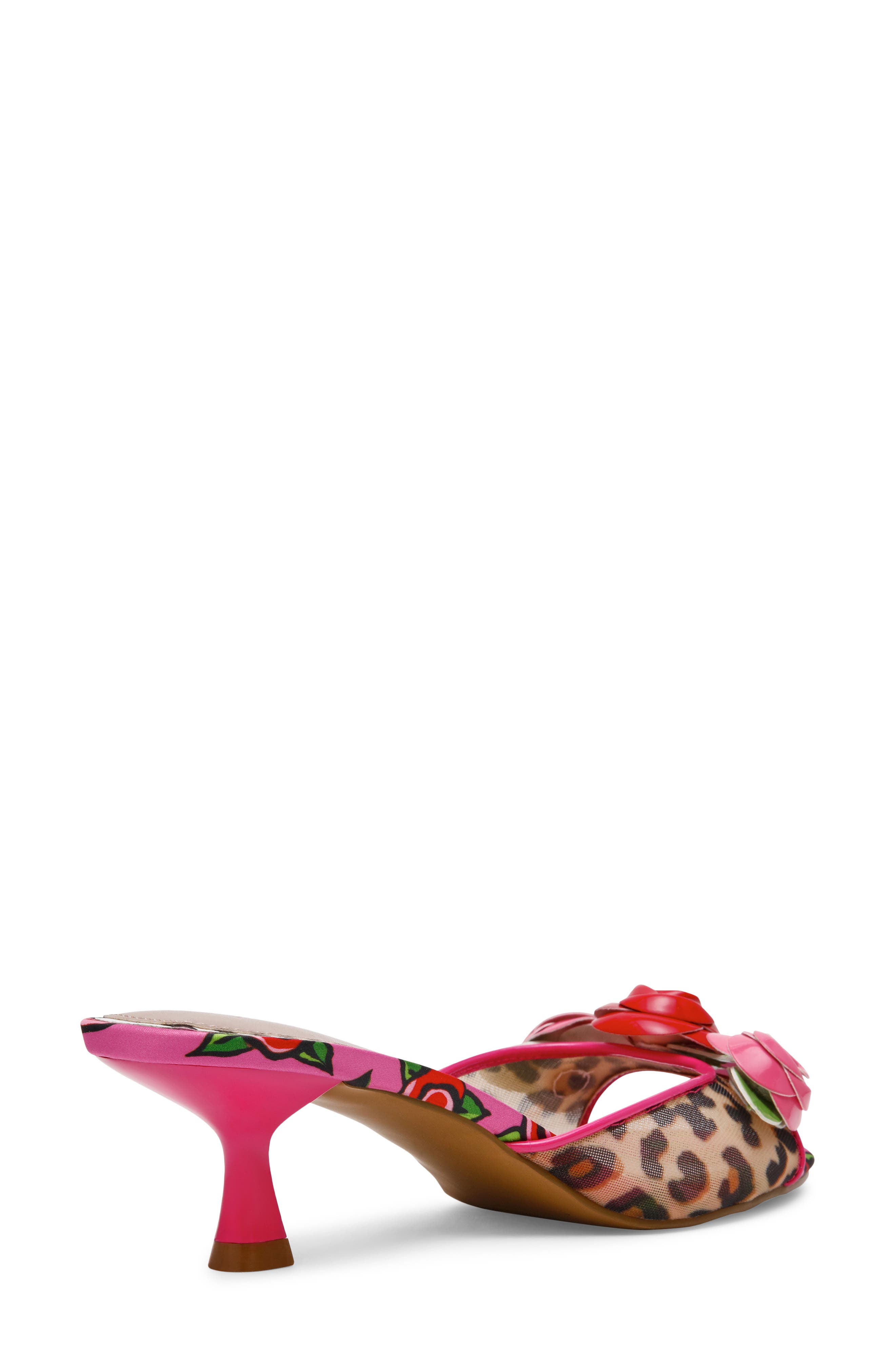 Betsey Johnson Lambert Flower Embellished Sandal, Alternate, color, 