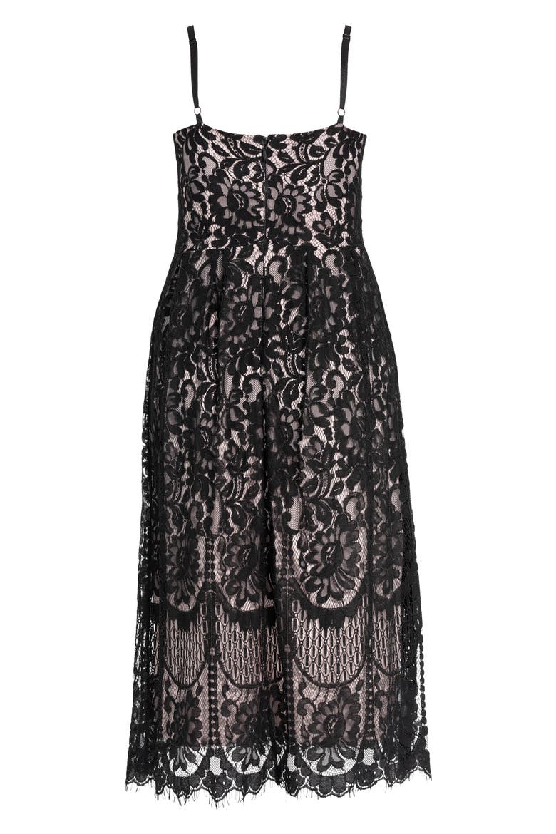 Sweet Darling Lace Cocktail Dress, Alternate, color, BLACK