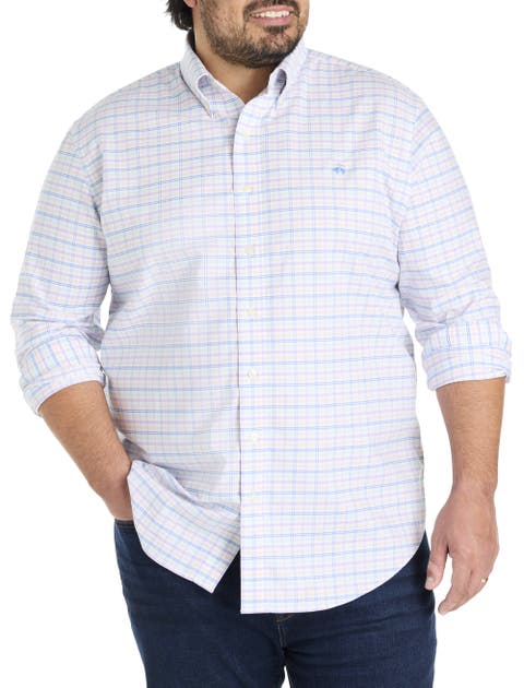 Big & Tall  Non-Iron Multi Check Sport Shirt