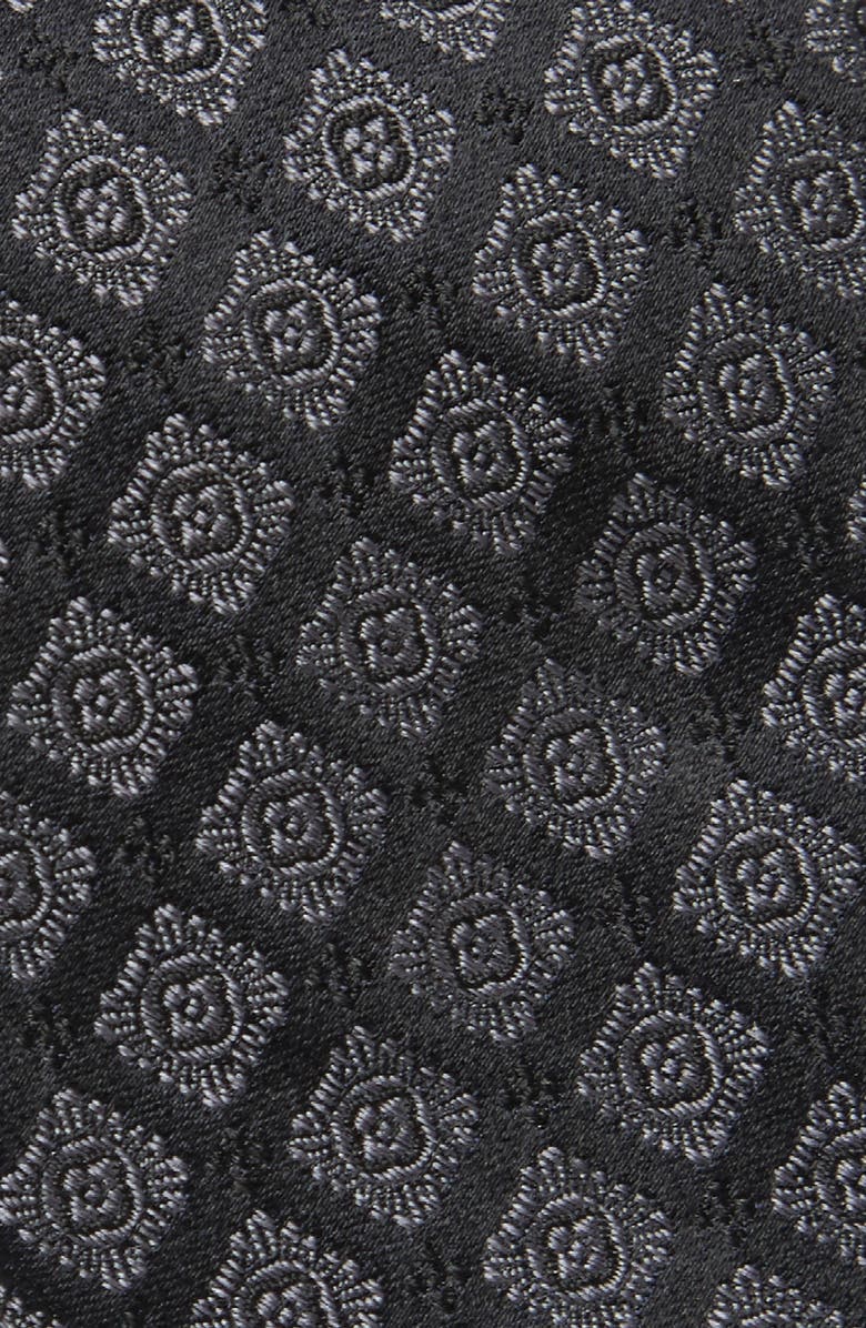 Nordstrom Halley Neat Silk Tie, Alternate, color, Black