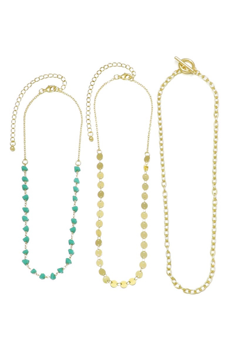 Adornia Set of 3 Assorted Chain Necklaces, Alternate, color, 
