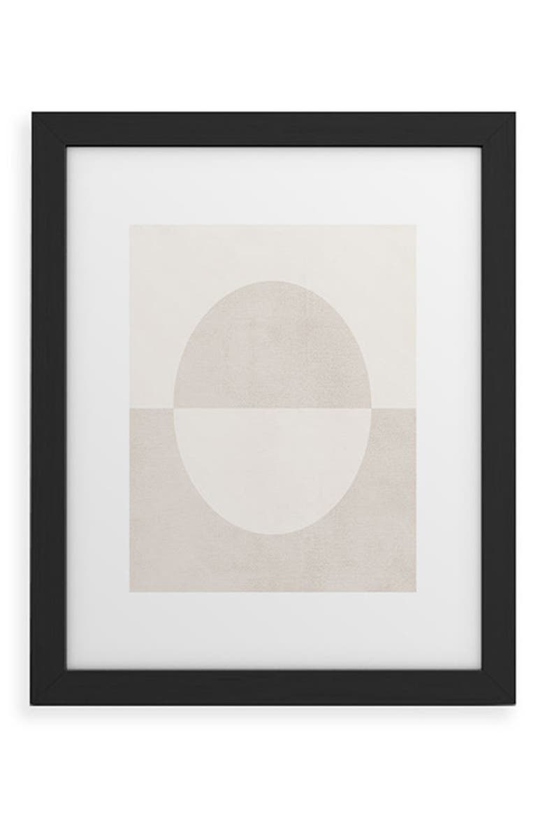 Round Framed Art Print, Main, color, BLACK FRAME 8X10