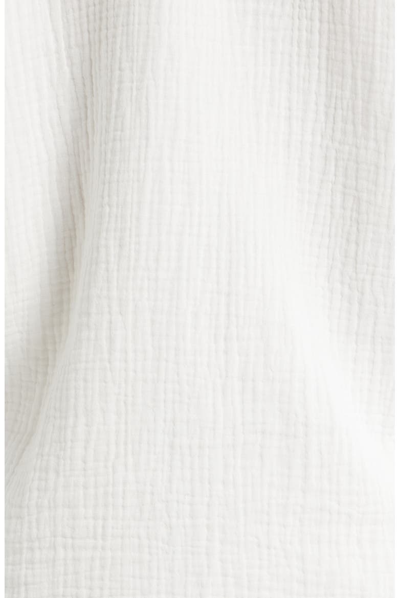 Double Gauze Shirt & Shorts Cover-Up Set, Alternate, color, WHITE