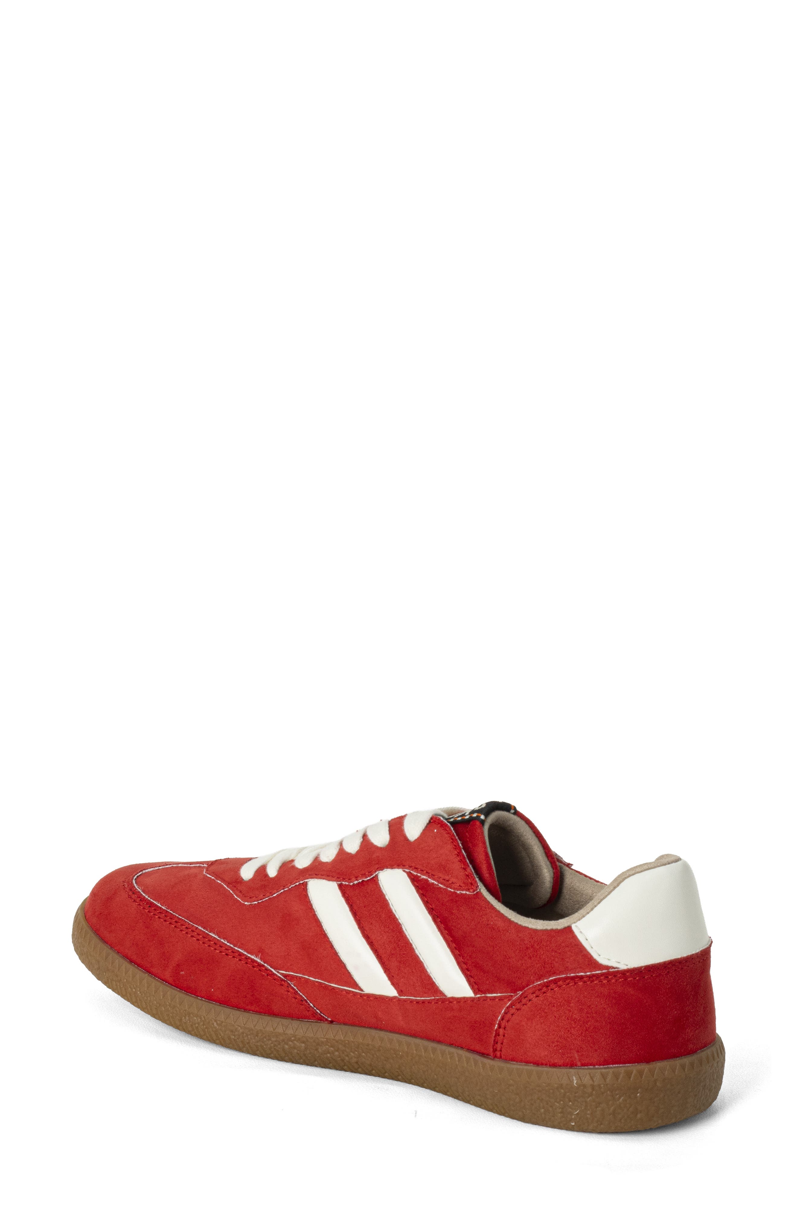 Renee Sneaker, Alternate, color, RED SUEDE