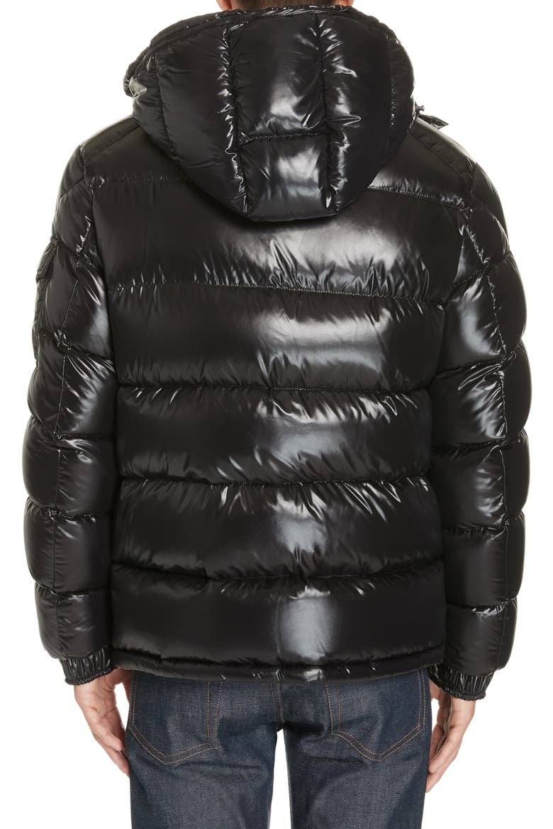 Maya Laque Quilted Down Jacket, Alternate, color, BLACK
