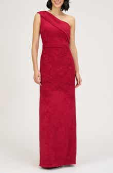 Briella One-Shoulder Column Gown