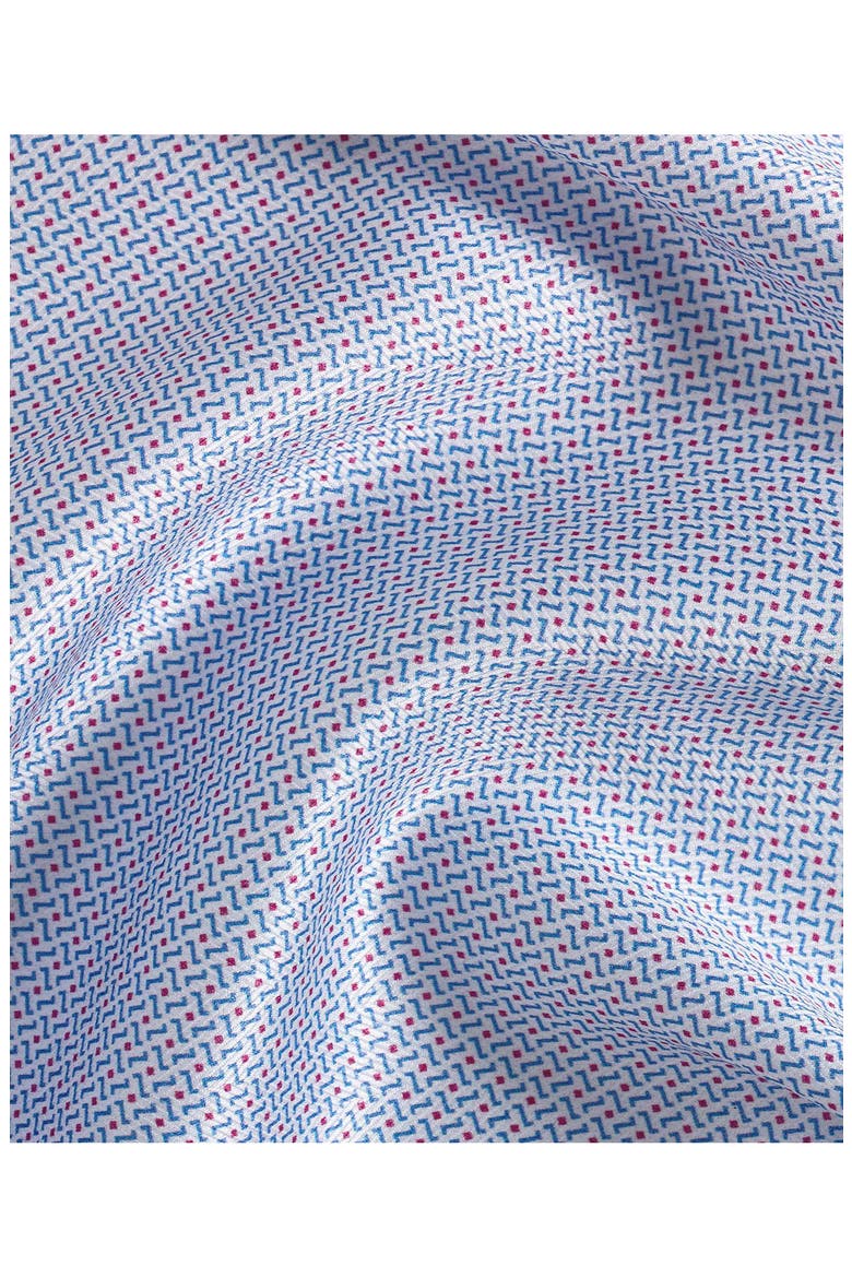 Slim Fit Twill Dress Shirt, Alternate, color, BLUE/ BERRY