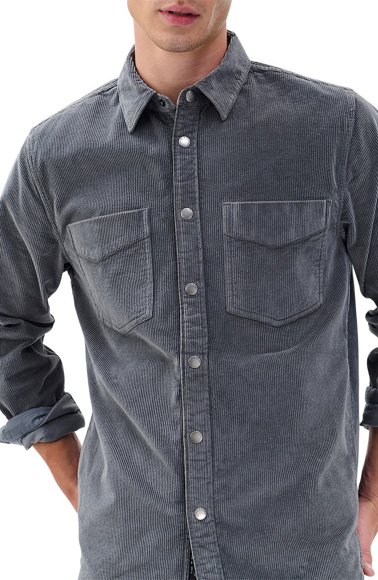 rag & bone CPO Corduroy Overshirt, Alternate, color, Slate