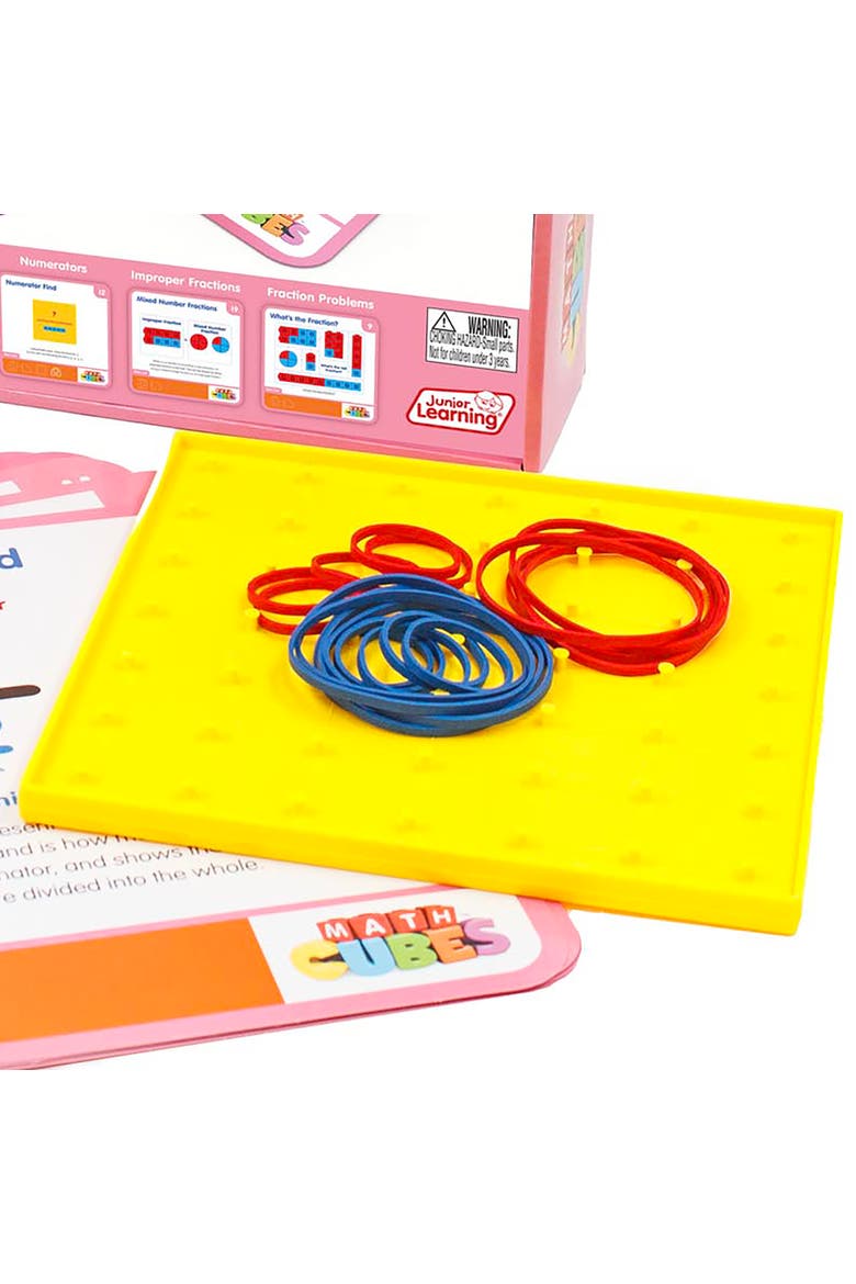 Mathcubes Fractions, 30Pc Activity Set, Alternate, color, Multicolored