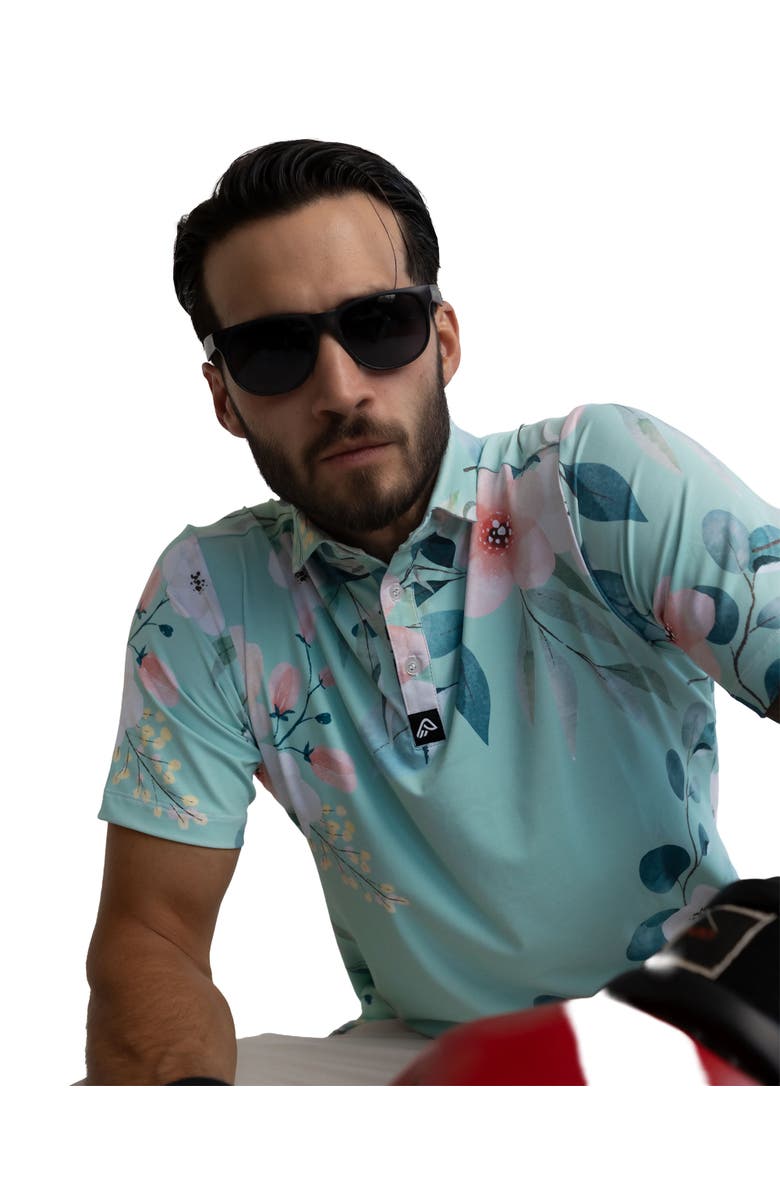 Easy.Eagle Easy Eagle Floral-La-Tour Men's Polo Shirt, Alternate, color, Floral-La-Tour