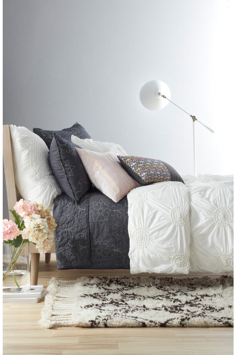 'Chloe' Duvet Cover, Alternate, color, WHITE