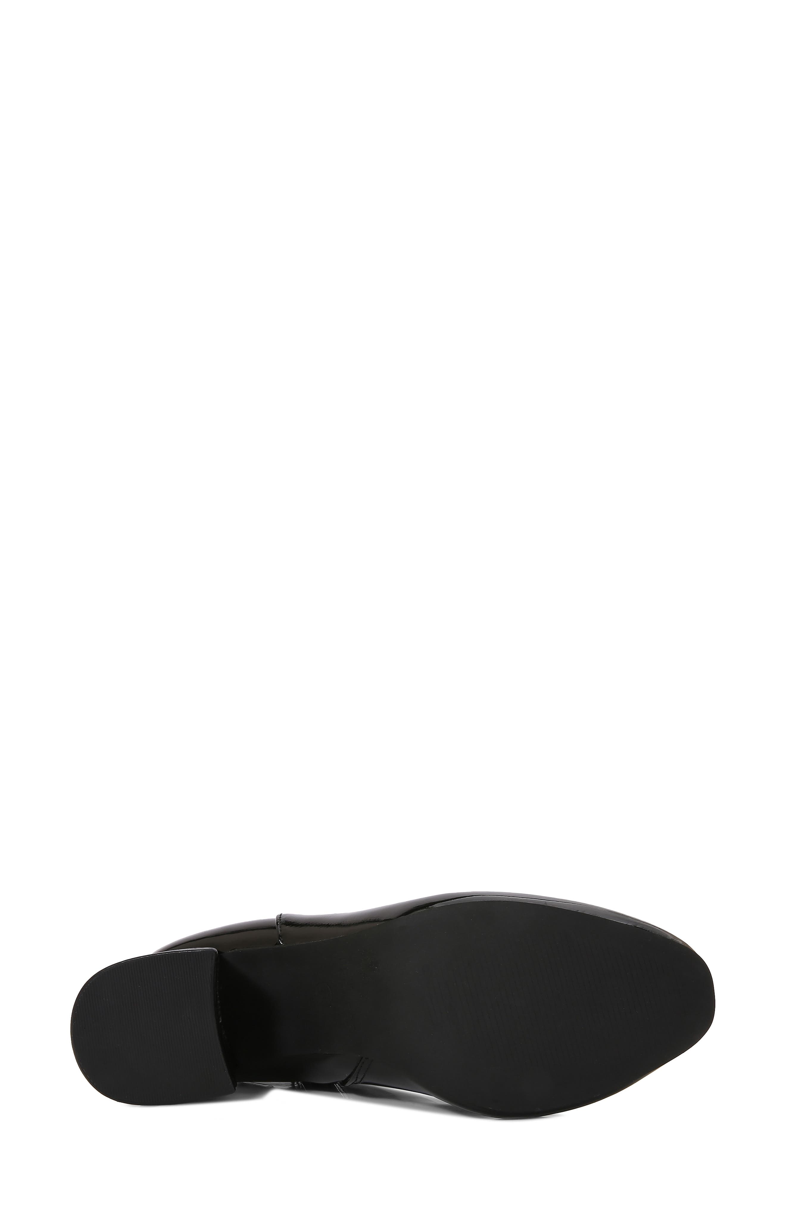 Amora Faux Leather Bootie, Alternate, color, BLACK PATENT