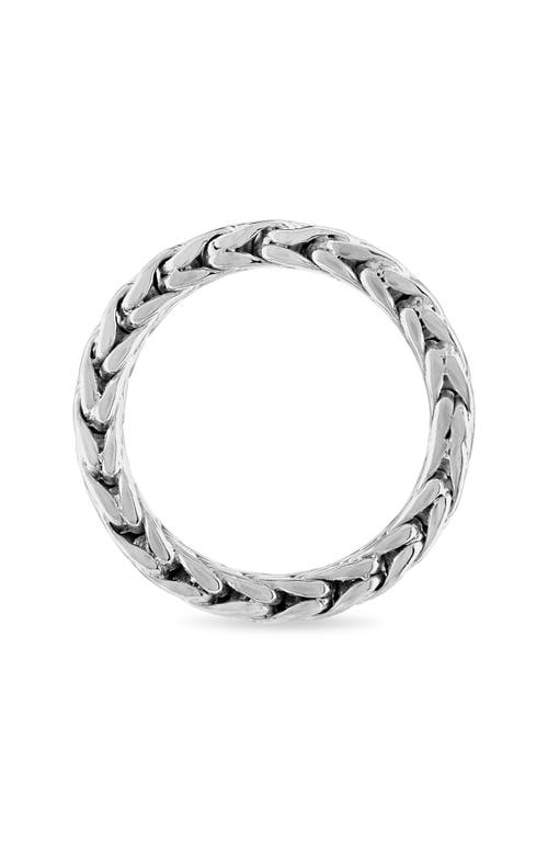 Esquire Sterling Silver Stiff Link Infinity Ring