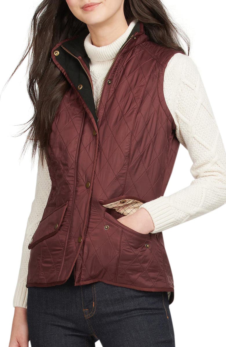 Barbour Cavalry Fleece Lined Gilet Vest, Main, color,