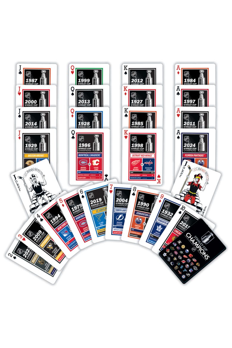 NHL Stanley Cup Playing Cards, Alternate, color, Multicolor