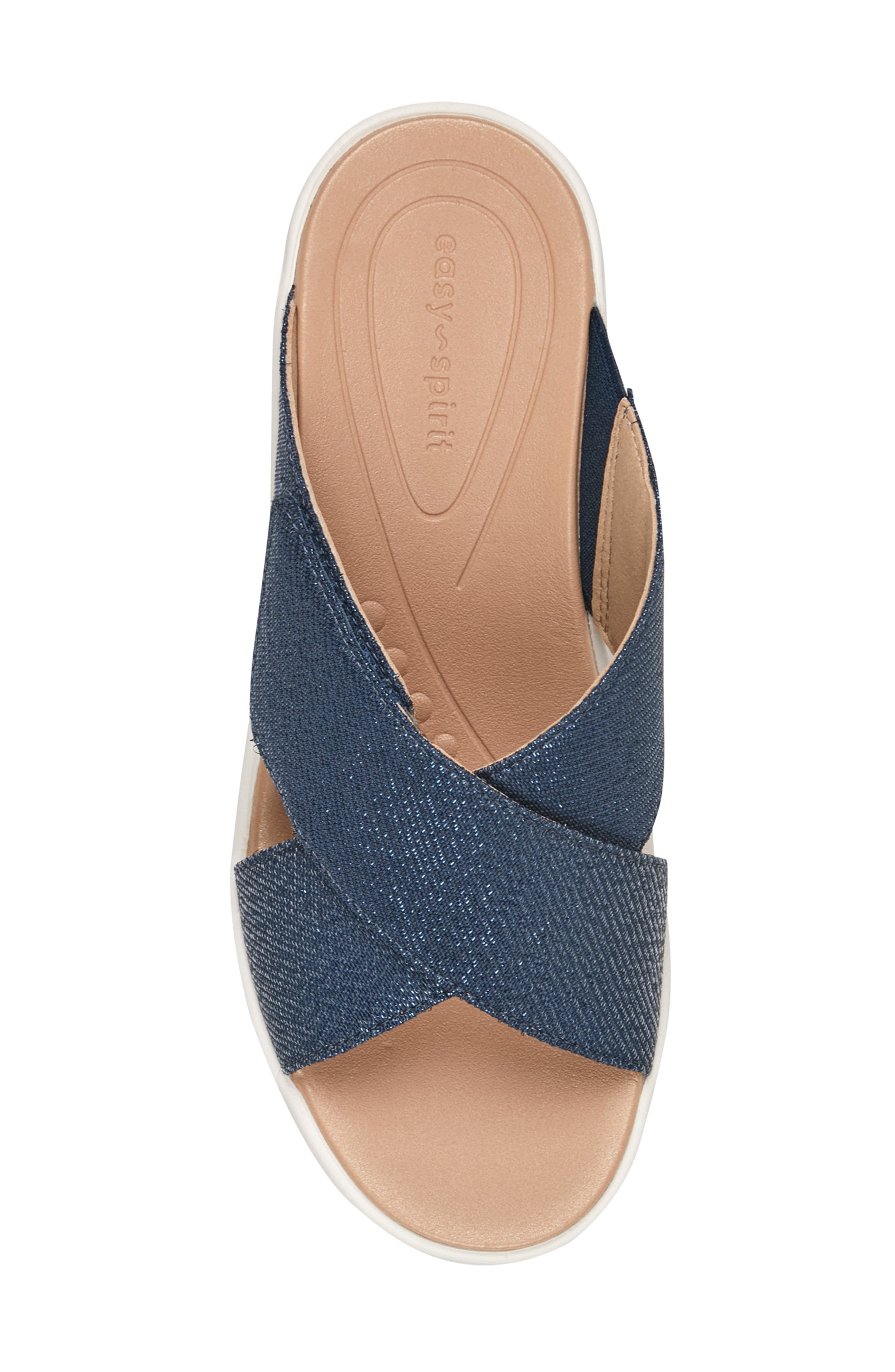 Bindie Slide Sandal, Alternate, color, NAVY